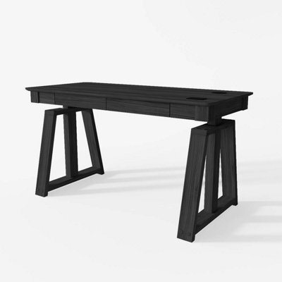 Koble Nora Sit Stand Desk Black. Dual Motor, Wireless Charging - image 1