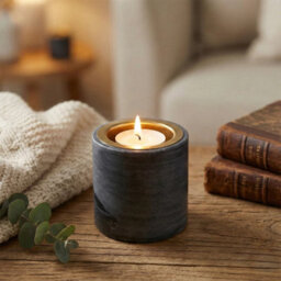Urbn-Living Urbnliving 7Cm Marble Tea Light Candle Holder - Elegant Home Décor & Centrepiece Gift - thumbnail 5