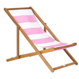 Beliani Set Of 2 Sun Lounger Replacement Fabrics Anzio/avellino 113 X 44 Cm Pink - thumbnail 4