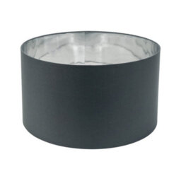 Valuelights Reni Charcoal & Silver Inner Drum Ceiling Lamp Shade And Bulb (D)45Cm - thumbnail 7