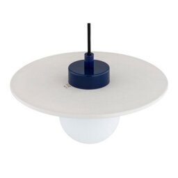 Luminosa Lighting Luminosa Boll Handmade Pendant Ceiling Light Deep Cobalt Blue, White Dots G9, Ip44 - thumbnail 5