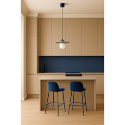 Luminosa Lighting Luminosa Boll Handmade Pendant Ceiling Light Deep Cobalt Blue, White Dots G9, Ip44 - thumbnail 2