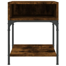 Berkfield Elegant Bedside Table Smoked Oak 40X41X50 Cm Engineered Wood - thumbnail 4