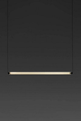 Luminosa Lighting Luminosa Lumina 90Cm 1L Black Pendant 18W 2700K Dali - image 1