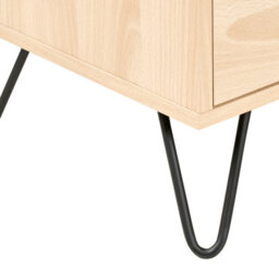Wyld And Coco Homelux 6 Drawer Chest Light Brown 160 X 40 Cm Minimalist Storage - thumbnail 9