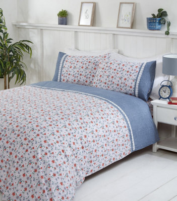 Rapport Home Penelope Polycotton Duvet Cover Set With Pillowcase - image 1