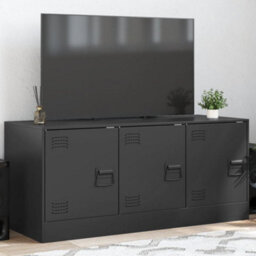 Walplus Tv Cabinet Black 99X39X44 Cm Steel