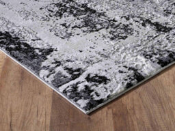 Serenity Modern Abstract Acrylic Contemporary Area Rugs Black 160X230 Cm - thumbnail 2