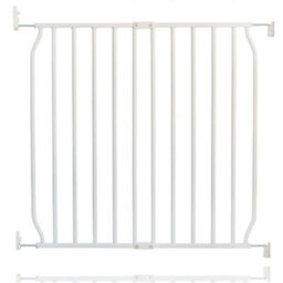 Safetots Screw Fit Metal Baby Gate, White, 70Cm - 80Cm
