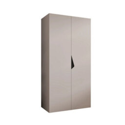Arte Sandi I Hinged Door Wardrobe 100Cm - Cashmere Modern Wardrobe With Hanging Rail And Shelf - thumbnail 2
