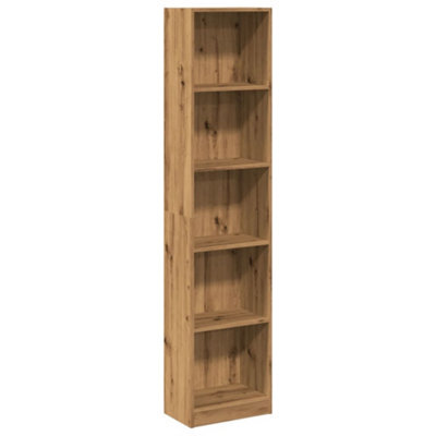 Berkfield Versatile Bookcase Artisian Oak 40X24X176 Cm Engineered Wood - image 1