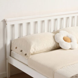 Comfy Living 4Ft6 White Wooden Bed Frame - thumbnail 3