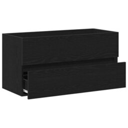 Walplus Sink Cabinet Black Oak 90 X 38.5 X 45 Cm Engineered Wood - thumbnail 5