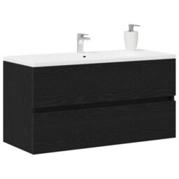 Walplus Sink Cabinet Black Oak 90 X 38.5 X 45 Cm Engineered Wood - thumbnail 3