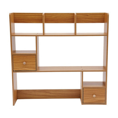 Desktop Bookshelf Home Office Desk Storage Organizer - image 1
