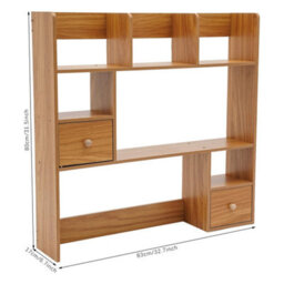 Desktop Bookshelf Home Office Desk Storage Organizer - thumbnail 2