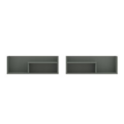 Furniture To Go Arundel Asymmetrical Wall Shelf In Green - thumbnail 2