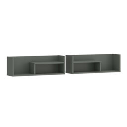 Furniture To Go Arundel Asymmetrical Wall Shelf In Green - thumbnail 1