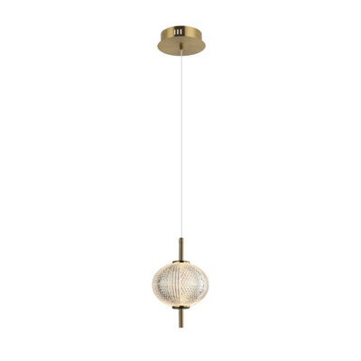 Luminosa Lighting Luminosa Lazie Slim Pendant Ceiling Light Brass 3000K Warm White - image 1