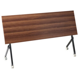 Beliani Foldable Office Desk Bendi Dark Brown 180 Cm 60 Cm - thumbnail 5
