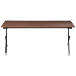 Beliani Foldable Office Desk Bendi Dark Brown 180 Cm 60 Cm - thumbnail 4