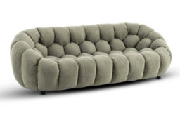 Sage Green Teddy Boucle Fabric  3 + 2 Seater Sofa Set For Living Room Atrani - thumbnail 3