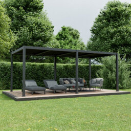Agadon Aluminium Pergola Shading System 600 X 400 Cm Anthracite - thumbnail 1