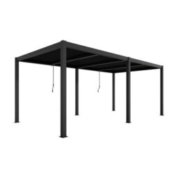 Agadon Aluminium Pergola Shading System 600 X 400 Cm Anthracite - thumbnail 2