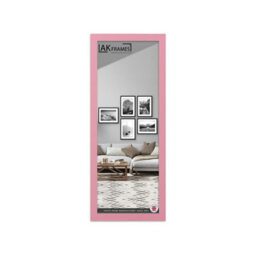 "AK Frames Sleek 20X10"" Pastel Pink Thin Modern Picture Frame - Slim And Design For Posters, Prints And Photos - Elegant Wall Frame Decor" - thumbnail 1