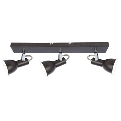 Luminosa Lighting Luminosa Fargo Ceiling Spotlight Bar Brown 3X E14 - image 1