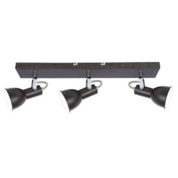 Luminosa Lighting Luminosa Fargo Ceiling Spotlight Bar Brown 3X E14