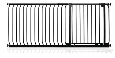 Safetots Elite Pressure Safety Gate, 171Cm - 180Cm, Matt Black, Pressure Fit Stair Gate - image 1