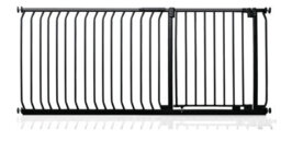 Safetots Elite Pressure Safety Gate, 171Cm - 180Cm, Matt Black, Pressure Fit Stair Gate - thumbnail 1