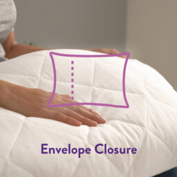 Slumberdown Anti Allergy Pillow Protector Quilted Cotton Cover Envelope Closure Machine Washable Reduces Dust Mites, 2 Pack - thumbnail 2