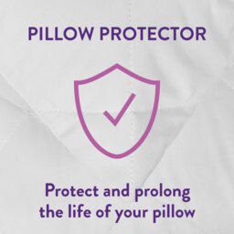 Slumberdown Anti Allergy Pillow Protector Quilted Cotton Cover Envelope Closure Machine Washable Reduces Dust Mites, 2 Pack - thumbnail 3