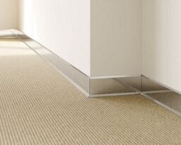 Ilcom Stainless Steel Skirting Board F80mm X 2700mm - Silver Brushed - thumbnail 7
