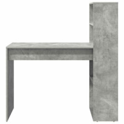 Berkfield Desk With Storage Concrete Grey 113X54X120 Cm Engineered Wood - thumbnail 4