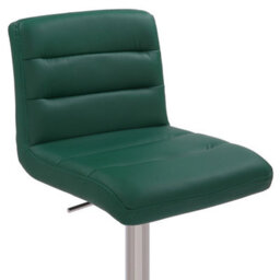 Lamboro Luscious Deluxe Breakfast Bar Stool, Chrome Footrest, Height Adjustable Swivel Gas Lift, Home Bar & Kitchen Barstool, Sage Green - thumbnail 6