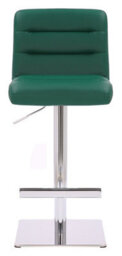 Lamboro Luscious Deluxe Breakfast Bar Stool, Chrome Footrest, Height Adjustable Swivel Gas Lift, Home Bar & Kitchen Barstool, Sage Green - thumbnail 3