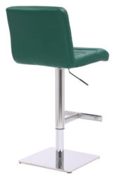 Lamboro Luscious Deluxe Breakfast Bar Stool, Chrome Footrest, Height Adjustable Swivel Gas Lift, Home Bar & Kitchen Barstool, Sage Green - thumbnail 4