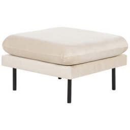 Beliani 3-Piece Sofa Set, Beige Velvet, Black Legs, L220 X D85 X H85Cm - thumbnail 9
