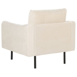 Beliani 3-Piece Sofa Set, Beige Velvet, Black Legs, L220 X D85 X H85Cm - thumbnail 8