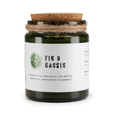Serenityy Fig & Cassis Soy Wax Candle 150G - Wooden Wick, Rustic Glass Jar, Luxury Home Fragrance - image 1