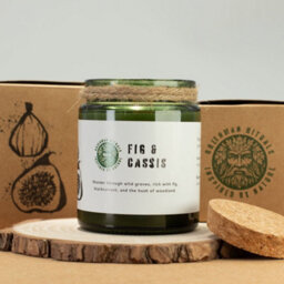 Serenityy Fig & Cassis Soy Wax Candle 150G - Wooden Wick, Rustic Glass Jar, Luxury Home Fragrance - thumbnail 5