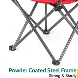 Trail Outdoor Leisure Buzzard Kids Folding Bucket Camping Chair Padded Red (3-10 Years) - thumbnail 4