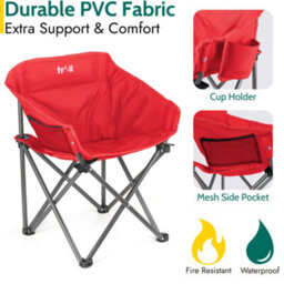 Trail Outdoor Leisure Buzzard Kids Folding Bucket Camping Chair Padded Red (3-10 Years) - thumbnail 5