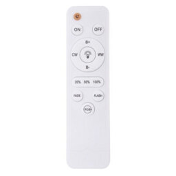 Luminosa Lighting Luminosa Klemens Patterned Glass Flush Ceiling Light White 1X Rgb Led Dimmable 3000-6000K Remote Control - thumbnail 8