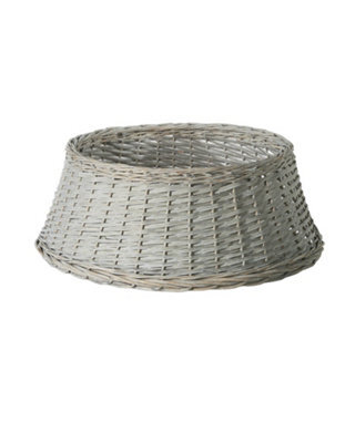 Werchristmas 70 Cm Grey Wicker Rattan Christmas Tree Collar - image 1