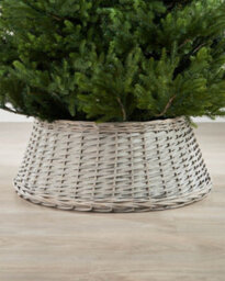 Werchristmas 70 Cm Grey Wicker Rattan Christmas Tree Collar - thumbnail 2