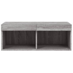 Walplus Tv Cabinet With Led Lights Grey Sonoma 80X30X30 Cm - thumbnail 8